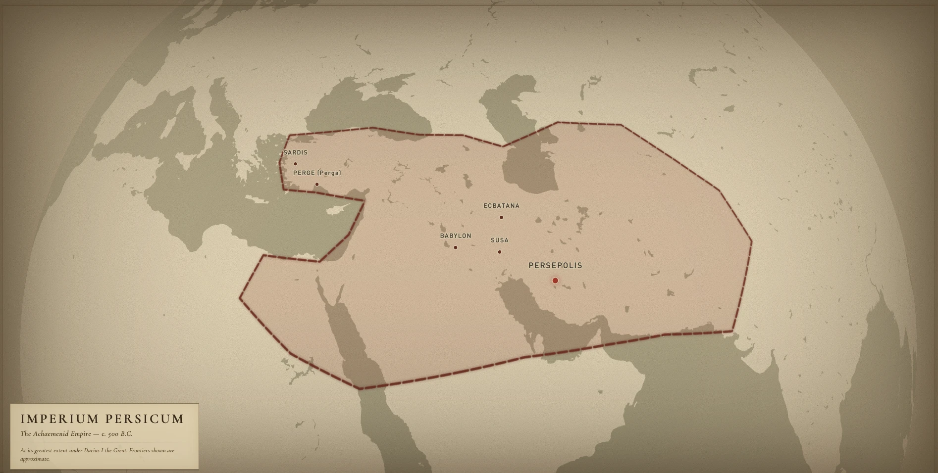 Map of the Persian Empire